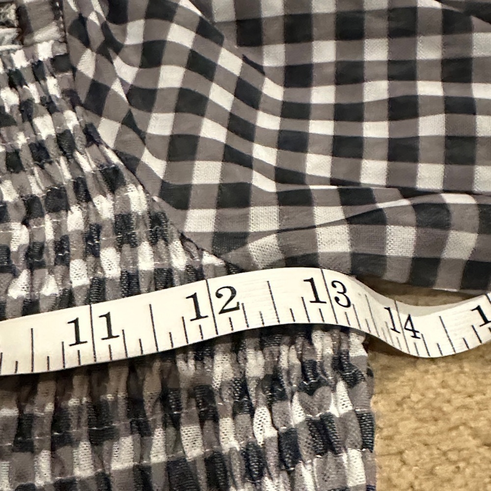 Anthropologie Checkered Black and White Blouse​​ - Picture 7 of 9